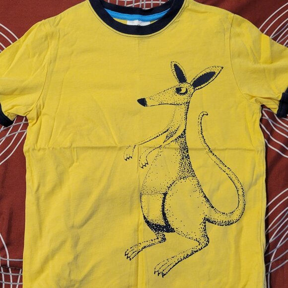 HANNA ANDERSSON Short Sleeve Kangaroo Graphic Tee Top - 120 (6/7) - Picture 2 of 5